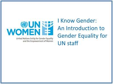 Required I Know Gender: An Introduction to Gender Equality for UN Staff DHR05IKGEN